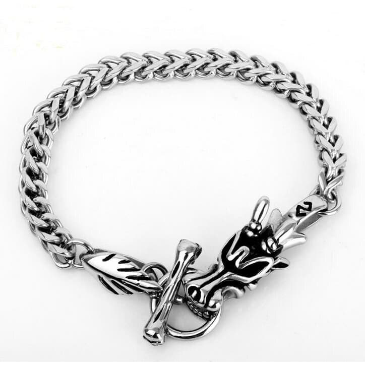 Bracelet Tête De Dragon Steampunk-Passion Steampunk
