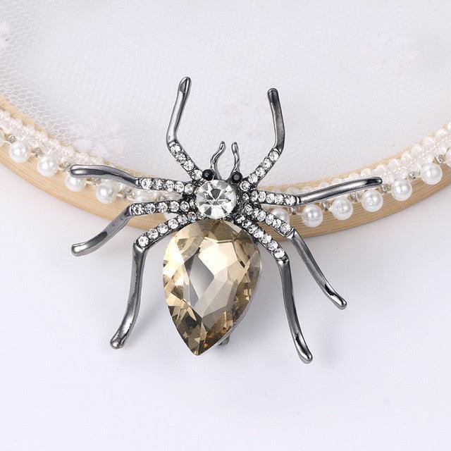 Broche Araignée Swarovski Steampunk-Passion Steampunk