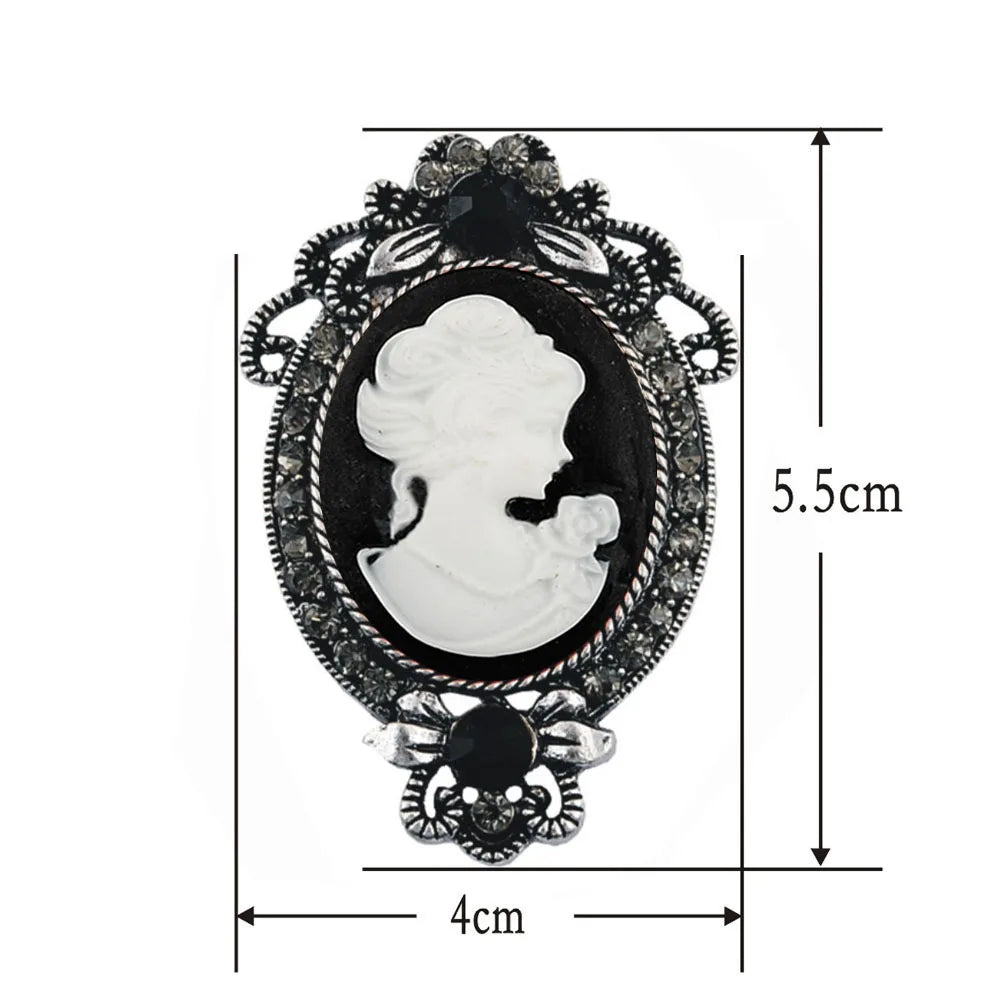 Broche Camée Vintage - Elisabeth-Passion Steampunk