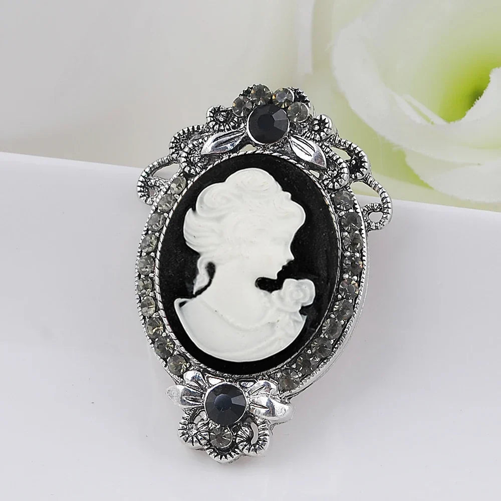 Broche Camée Vintage - Elisabeth-Passion Steampunk