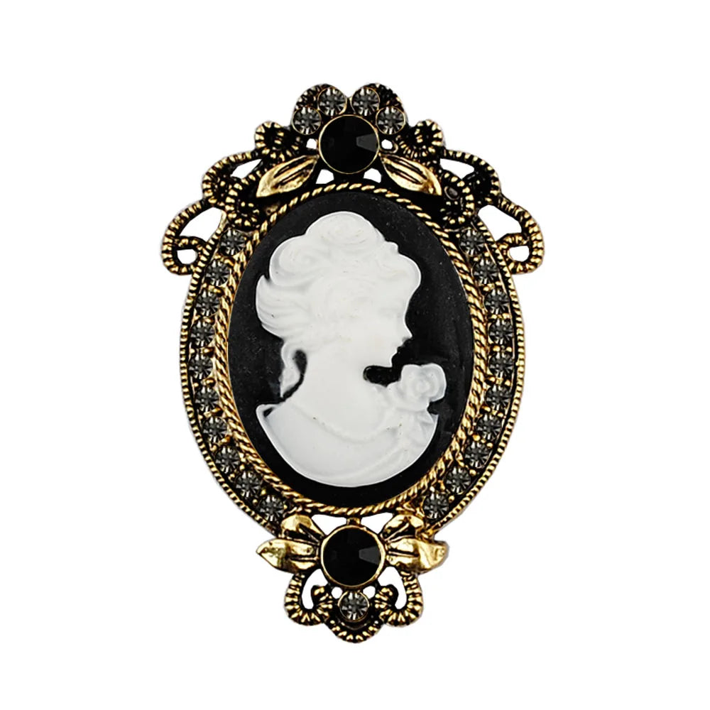 Broche Camée Vintage - Elisabeth-Passion Steampunk