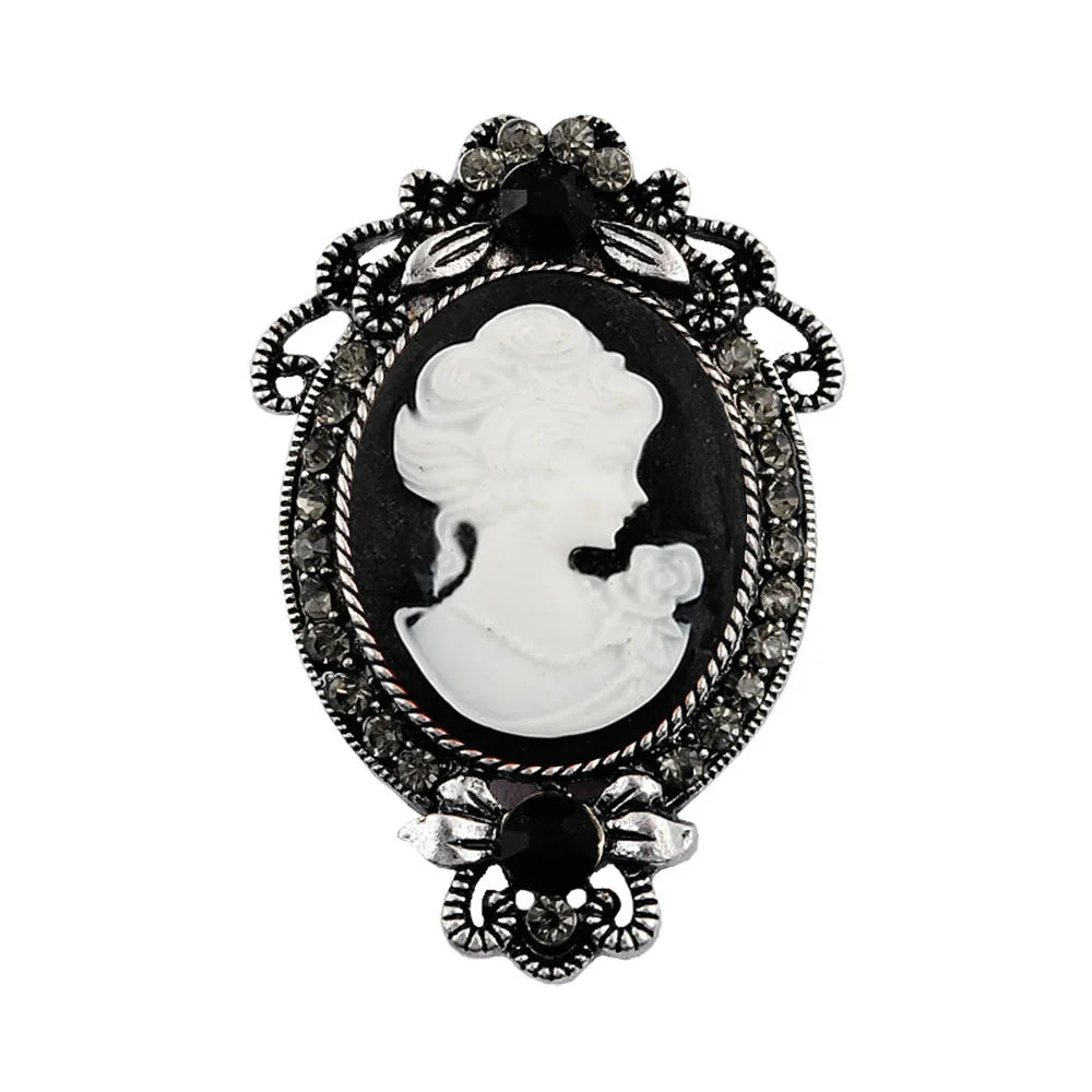 Broche Camée Vintage - Elisabeth-Passion Steampunk