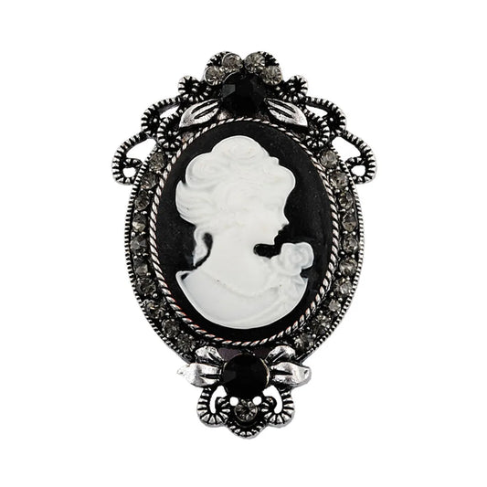 Broche Camée Vintage - Elisabeth-Passion Steampunk