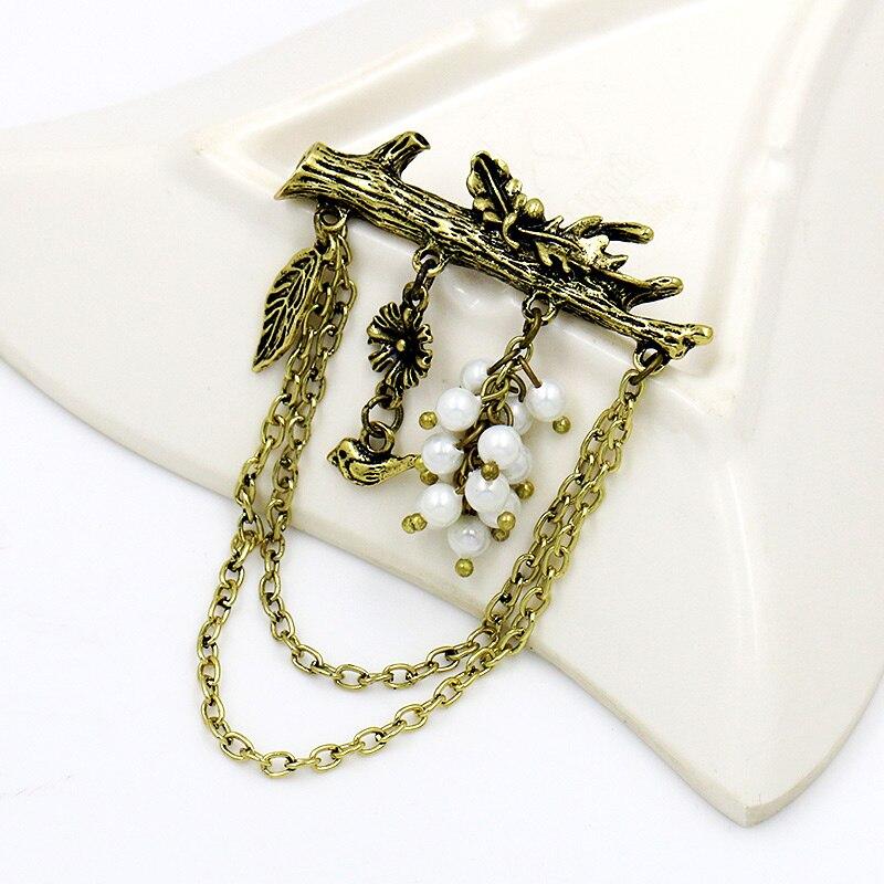 Broche Steampunk - Branche et Chaines-Passion Steampunk