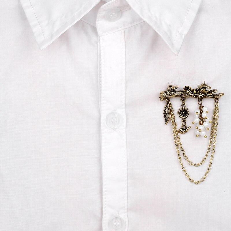 Broche Steampunk - Branche et Chaines-Passion Steampunk