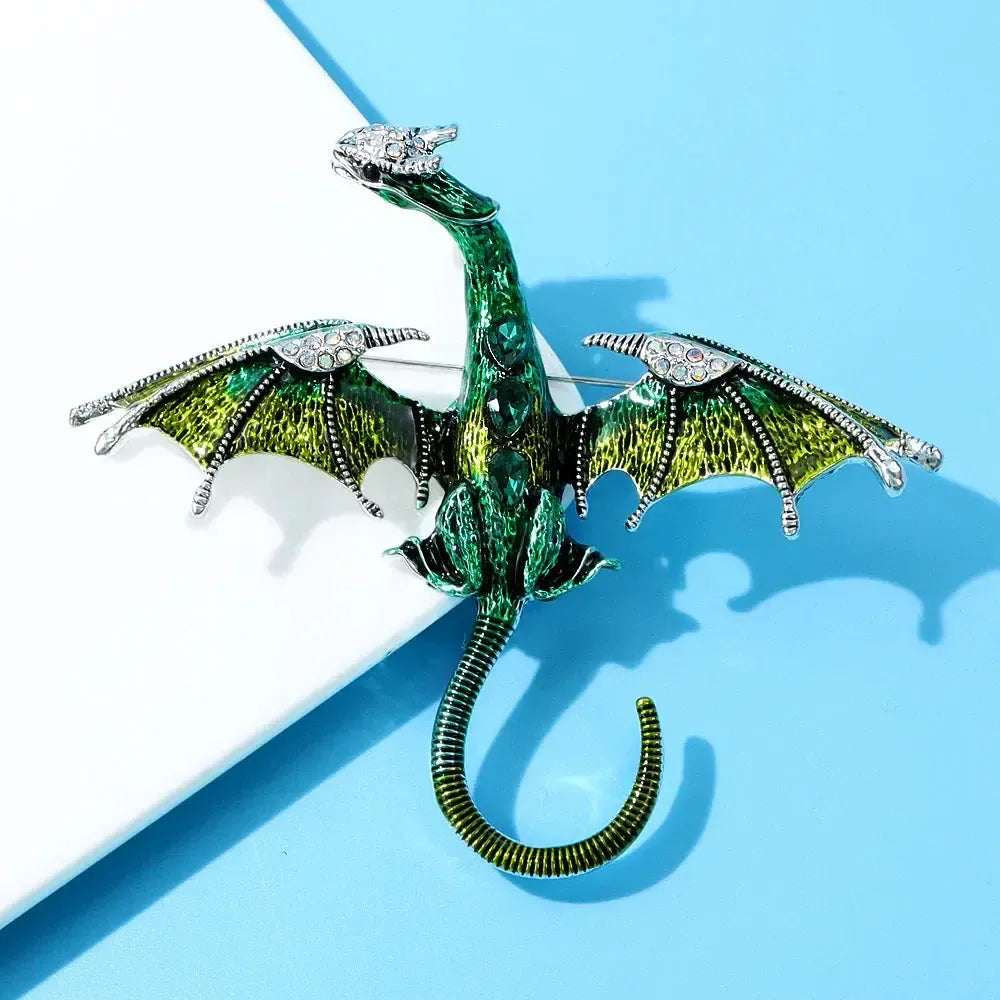 Broche Dragon Fantastique-Passion Steampunk