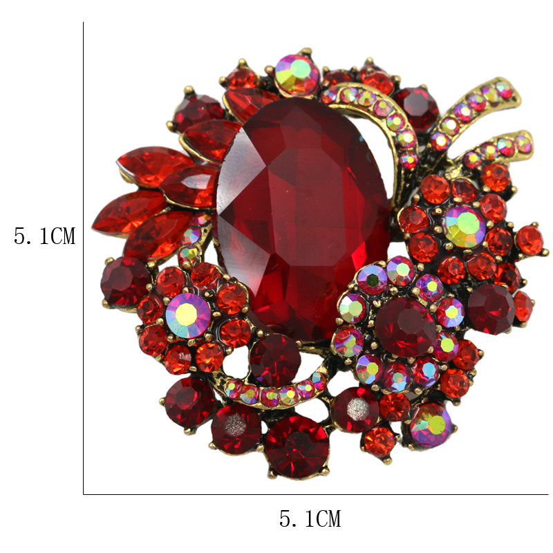 Broche Fantaisie Femme - Cristal Vintage-Passion Steampunk