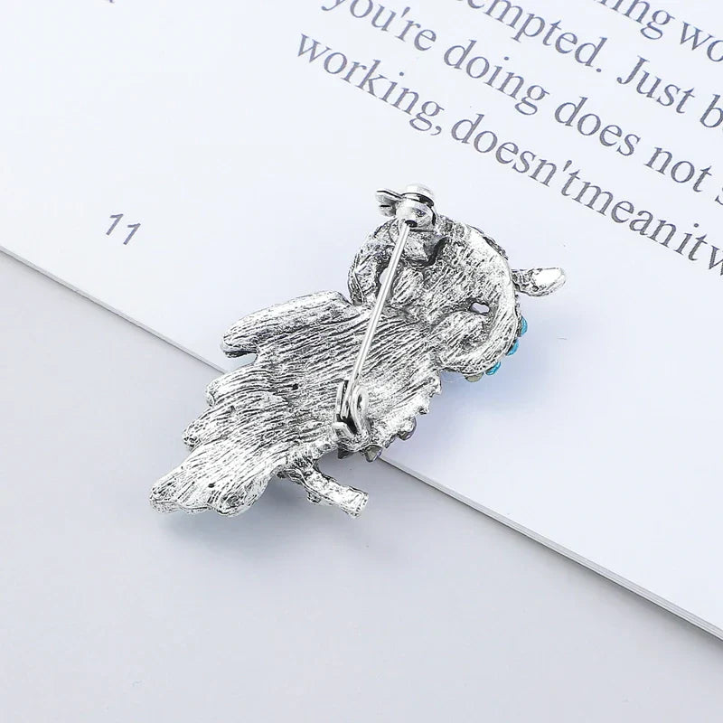 Broche Hibou - Chouette Coloré-Passion Steampunk