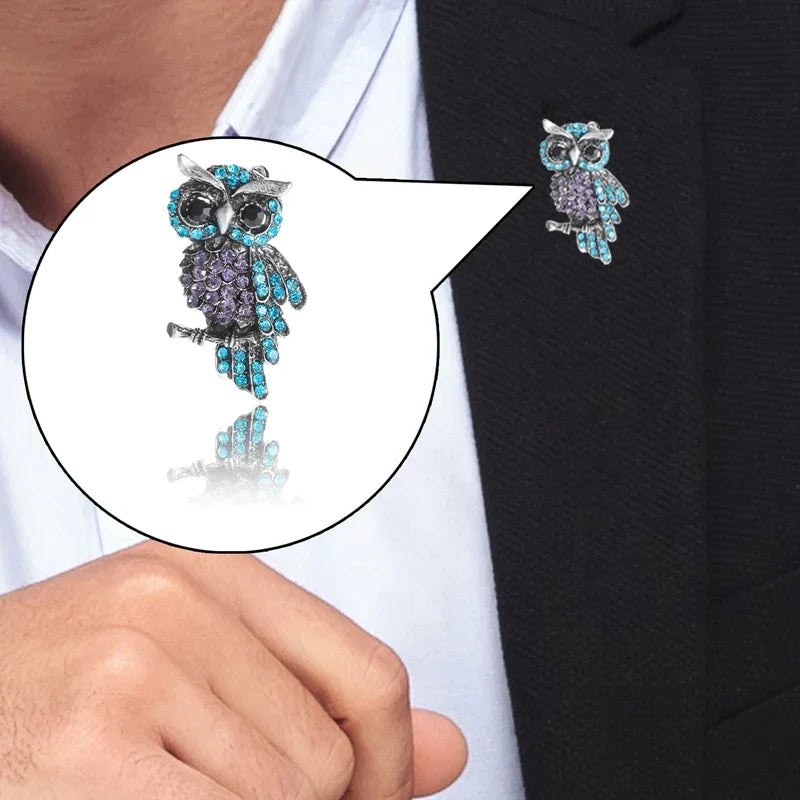 Broche Hibou - Chouette Coloré-Passion Steampunk