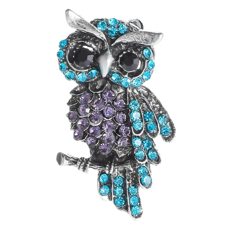 Broche Hibou - Chouette Coloré-Passion Steampunk