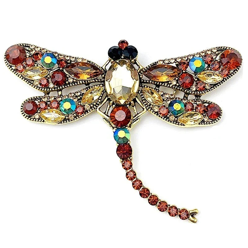 Broche Libellule Femme - Cristal Clear-Passion Steampunk
