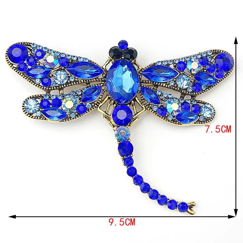 Broche Libellule Femme - Cristal Clear-Passion Steampunk
