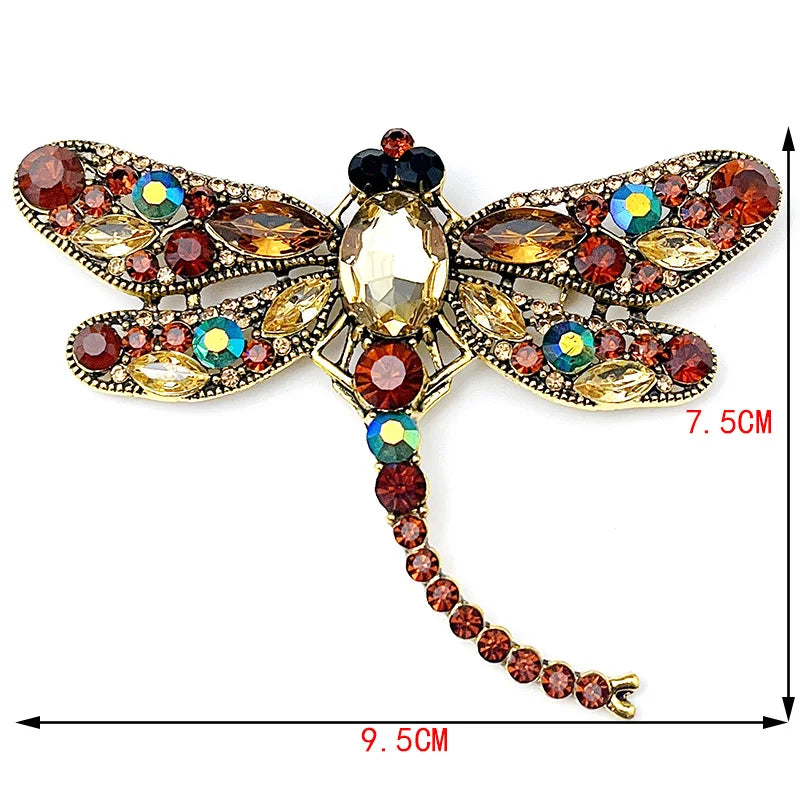 Broche Libellule Femme - Cristal Clear-Passion Steampunk