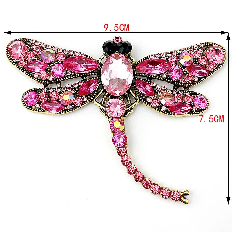 Broche Libellule Femme - Cristal Clear-Passion Steampunk