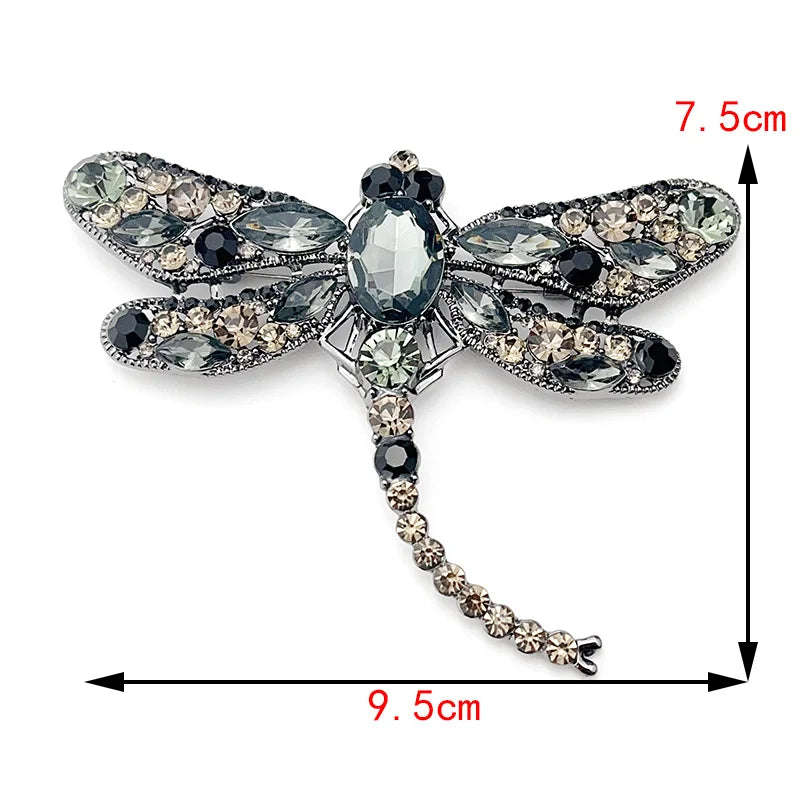 Broche Libellule Femme - Cristal Clear-Passion Steampunk