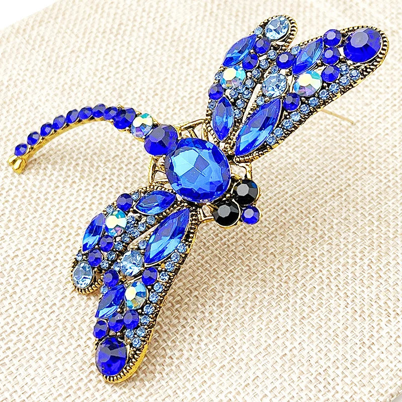 Broche Libellule Femme - Cristal Clear-Passion Steampunk
