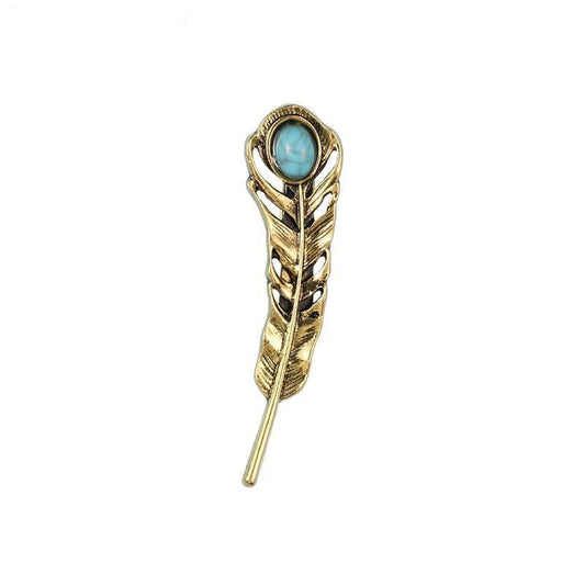 Broche Steampunk - Plume de Paon-Passion Steampunk
