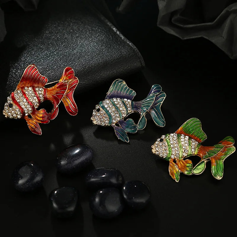 Broche Poisson Steampunk Coloré-Passion Steampunk