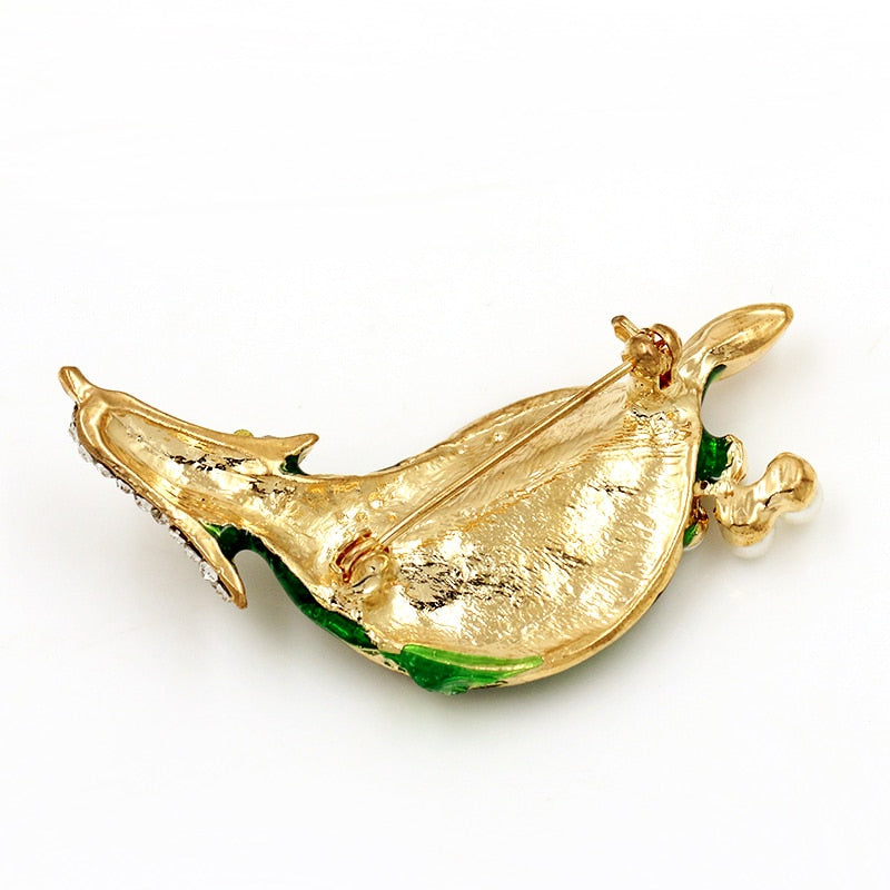 Broche Steampunk - Email Vert-Passion Steampunk