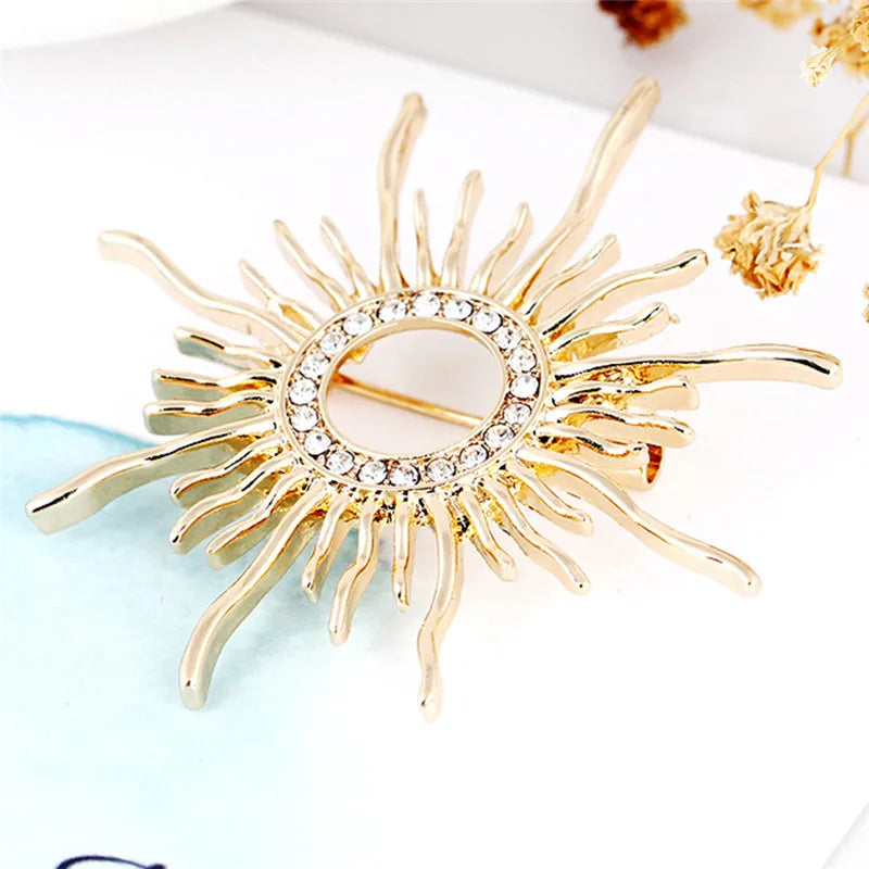 Broche Soleil Vintage-Passion Steampunk