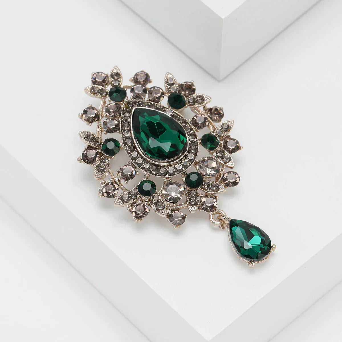 Broche Vintage Femme - Cristal Vintage-Passion Steampunk