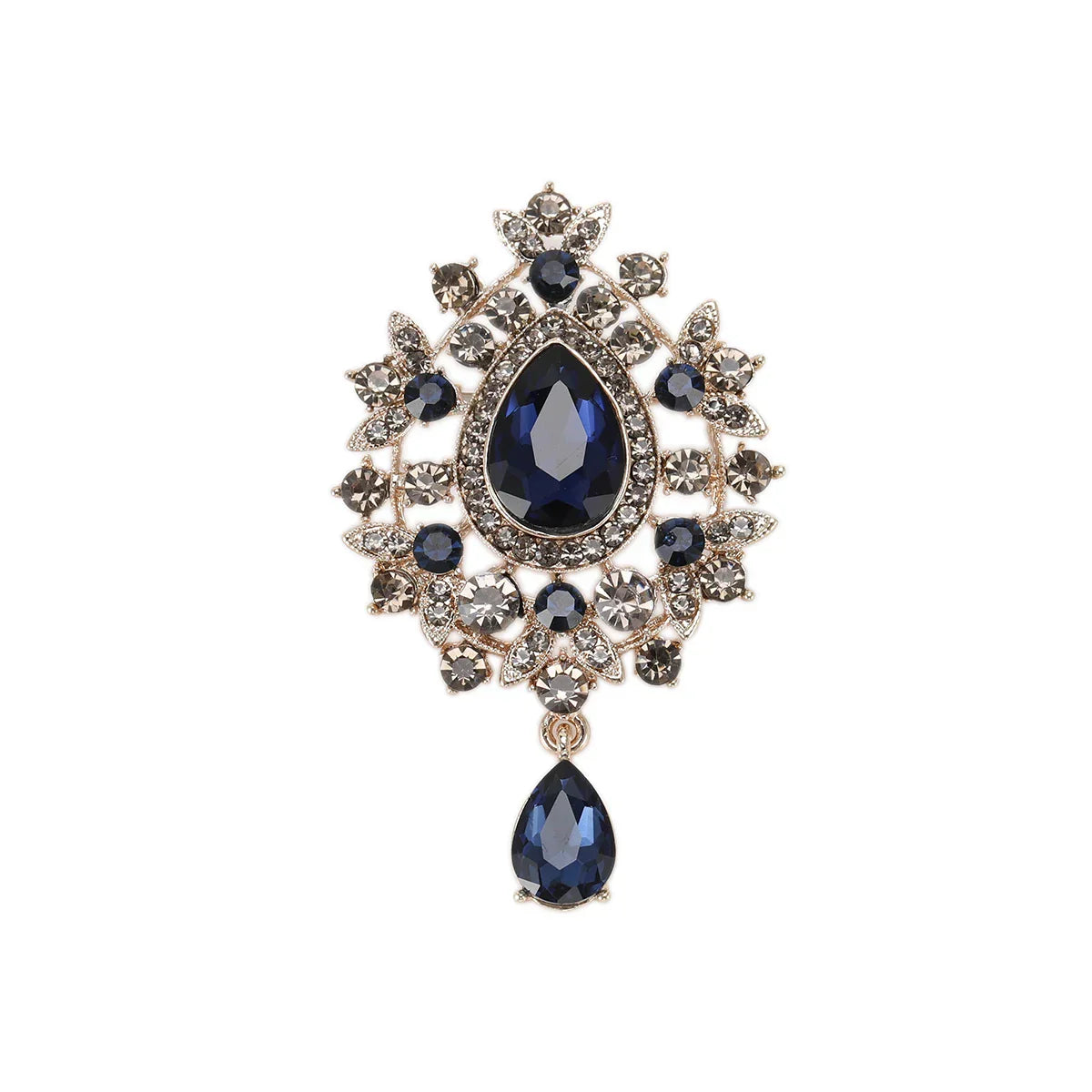 Broche Vintage Femme - Cristal Vintage-Passion Steampunk