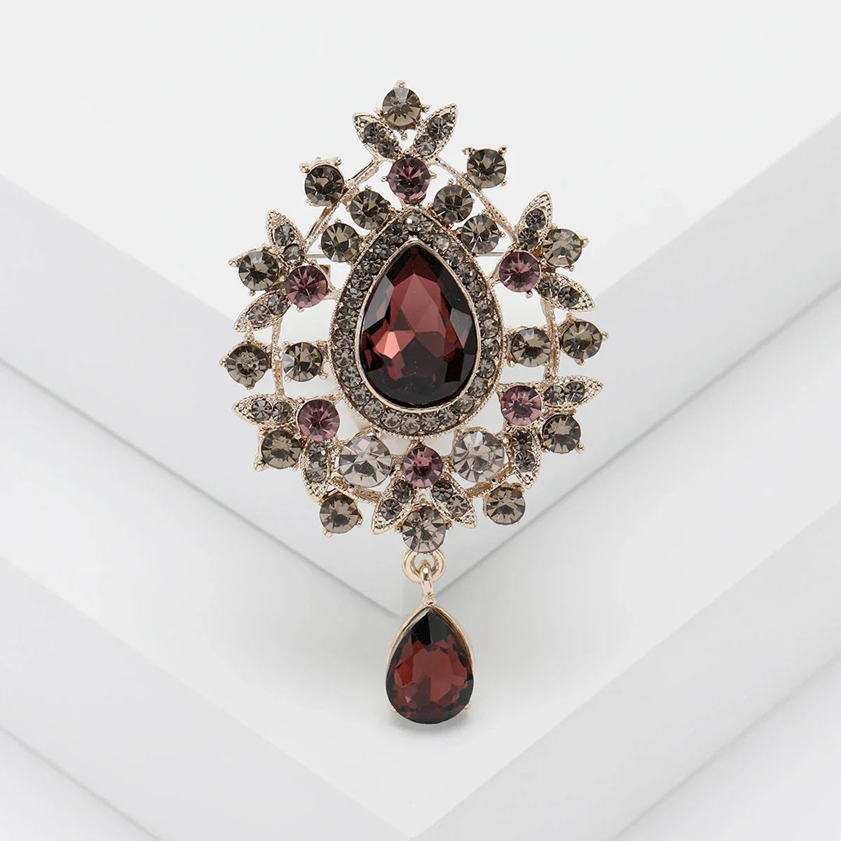 Broche Vintage Femme - Cristal Vintage-Passion Steampunk