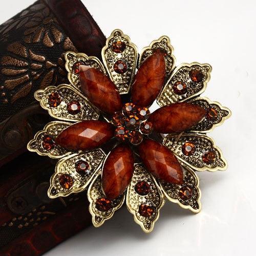 Broche Vintage - Fleur Steampunk-Passion Steampunk