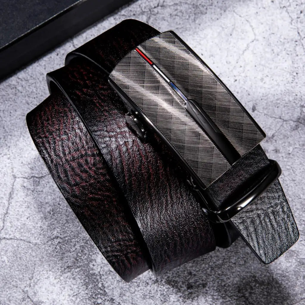 Ceinture Noire Boucle Argent - Steampunk Style-Passion Steampunk