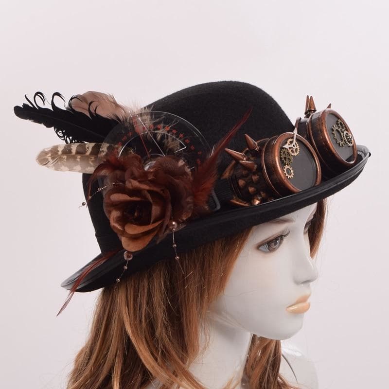Chapeau Plume - Colette Royale-Passion Steampunk