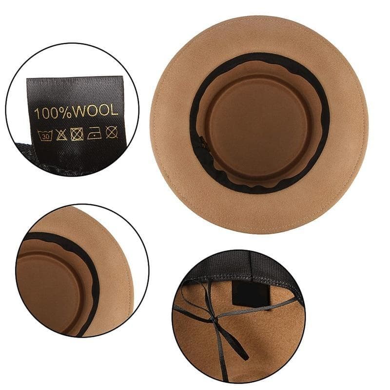 Chapeau Steampunk - Fedora Beige-Passion Steampunk