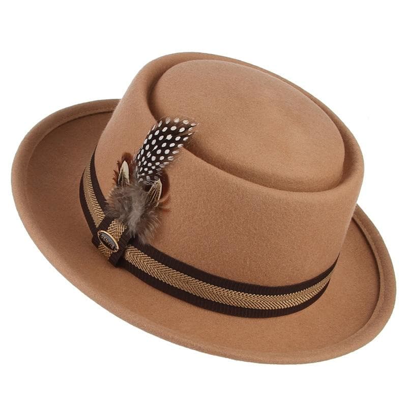Chapeau Steampunk - Fedora Beige-Passion Steampunk