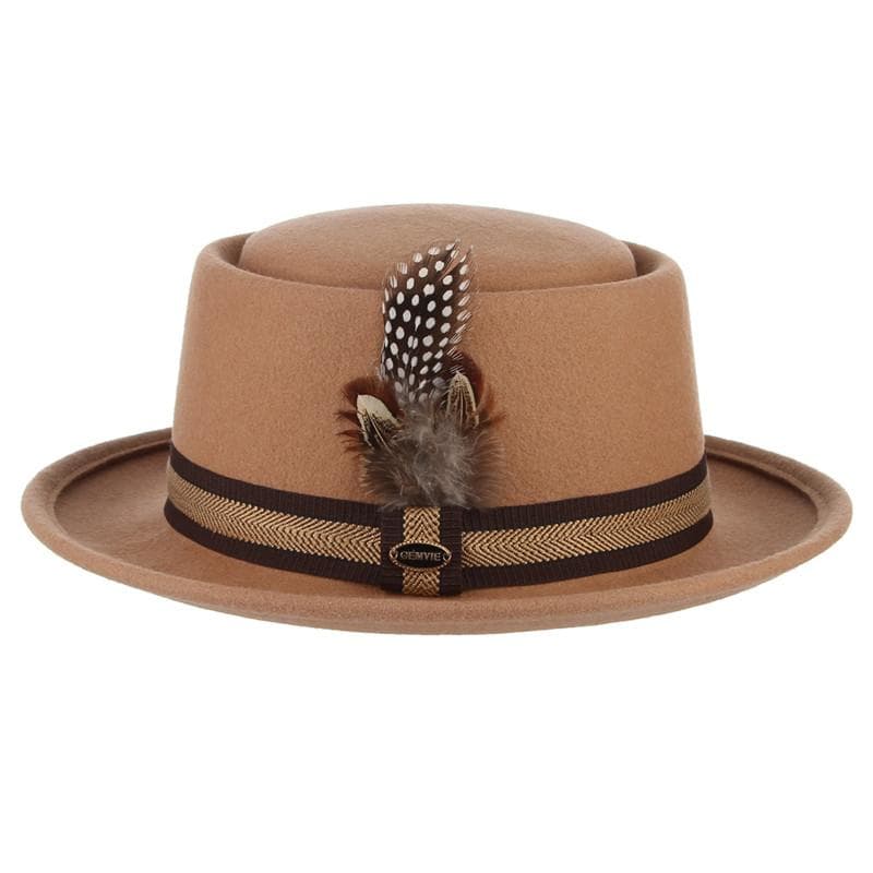 Chapeau Steampunk - Fedora Beige-Passion Steampunk