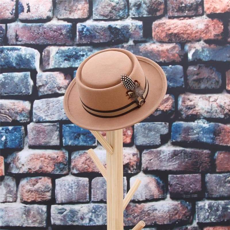 Chapeau Steampunk - Fedora Beige-Passion Steampunk