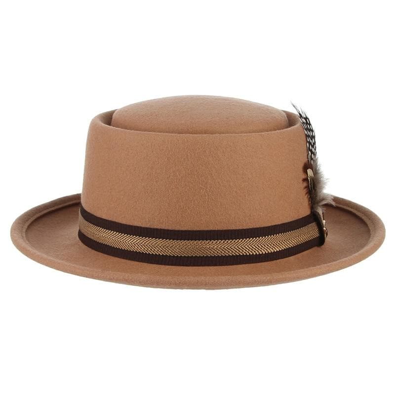 Chapeau Steampunk - Fedora Beige-Passion Steampunk