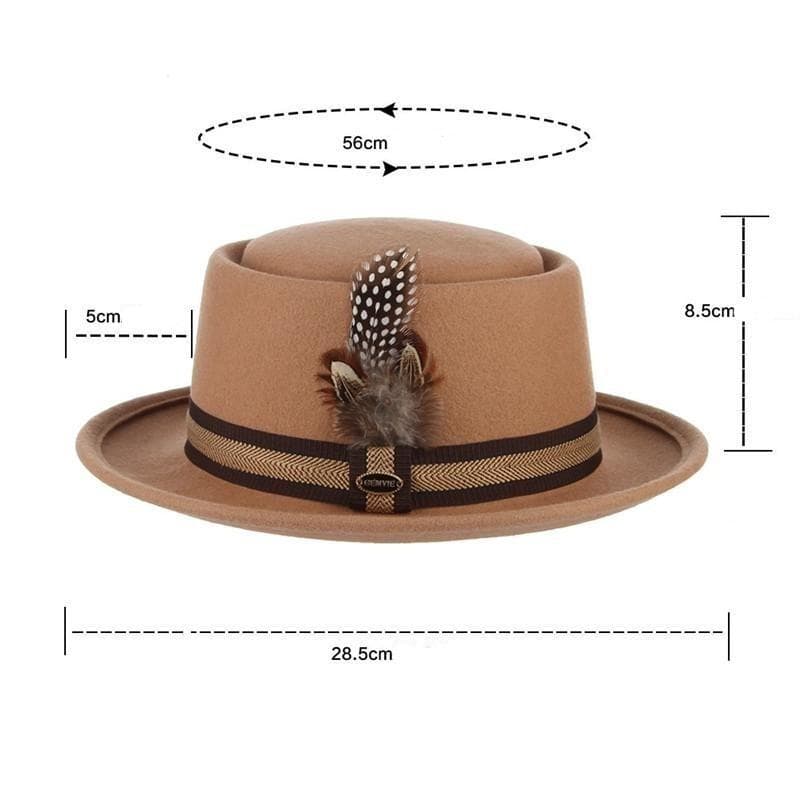 Chapeau Steampunk - Fedora Beige-Passion Steampunk