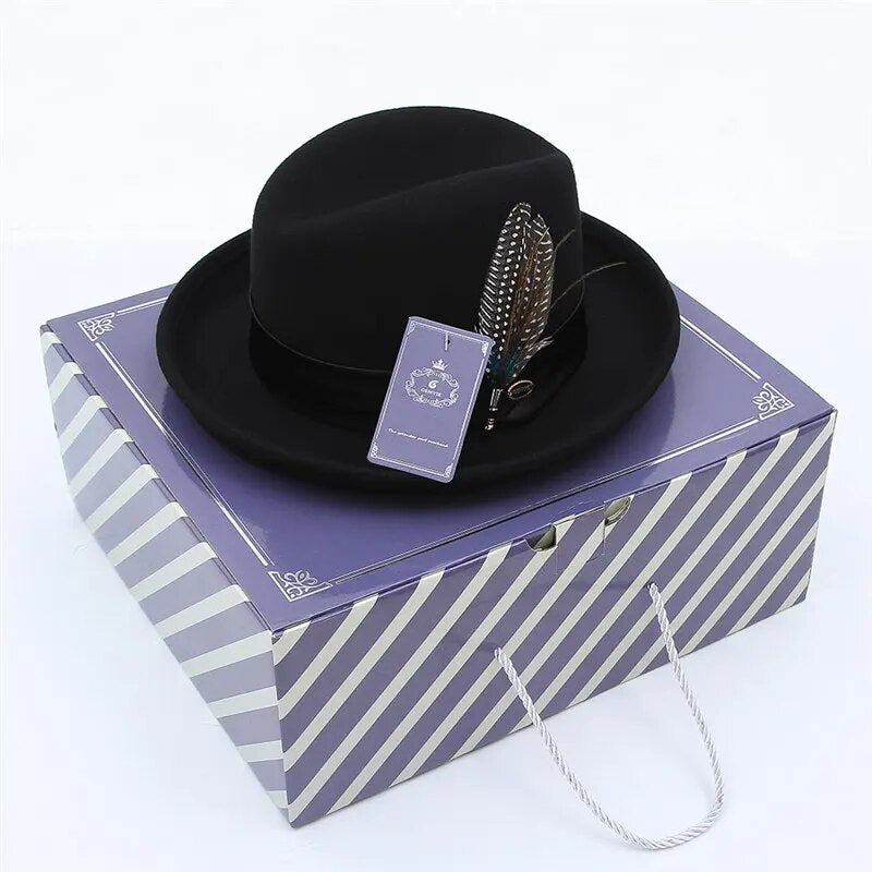 Chapeau Fedora Noir Femme-Passion Steampunk