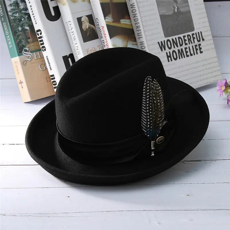 Chapeau Fedora Noir Femme-Passion Steampunk