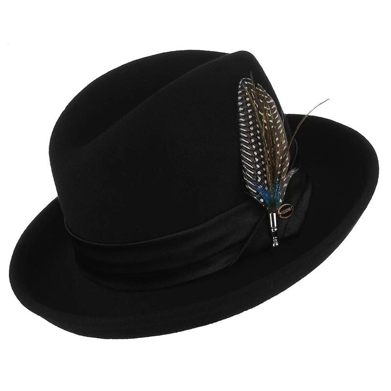 Chapeau Fedora Noir Femme-Passion Steampunk