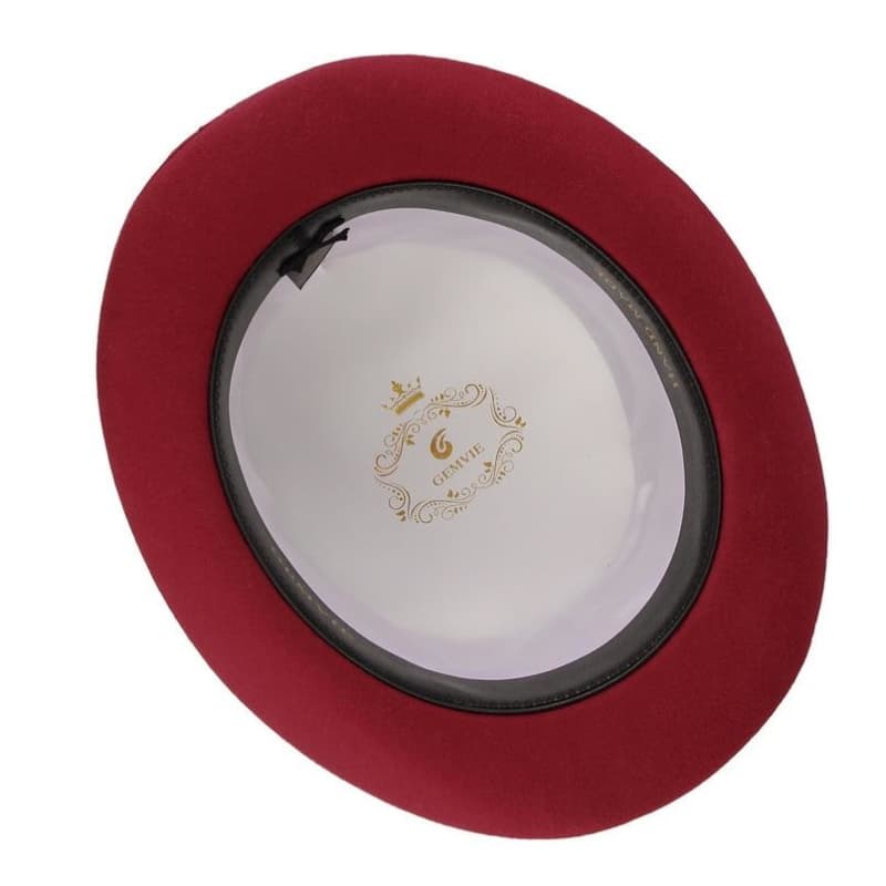 Chapeau Haut de Forme Rouge Écarlate-Passion Steampunk
