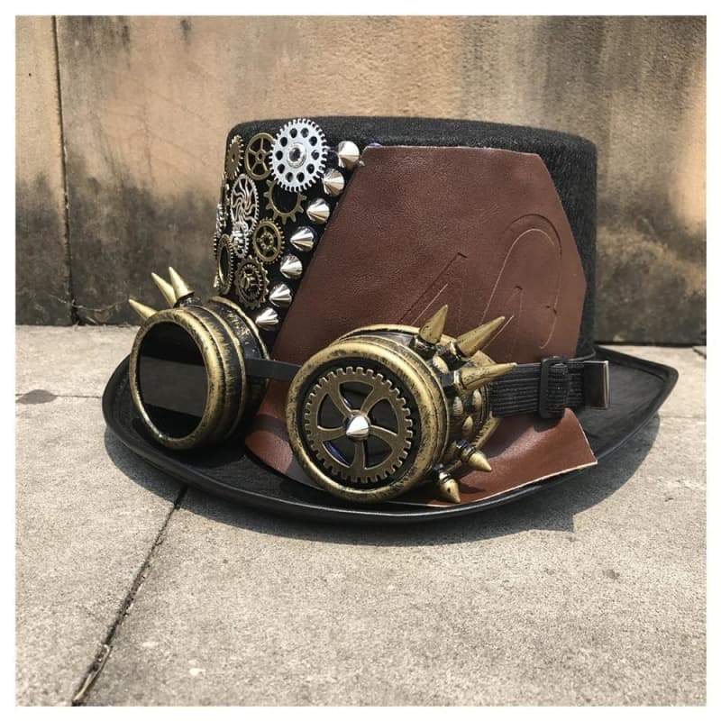 Chapeau haut de forme - Steampunk Engrenages-Passion Steampunk