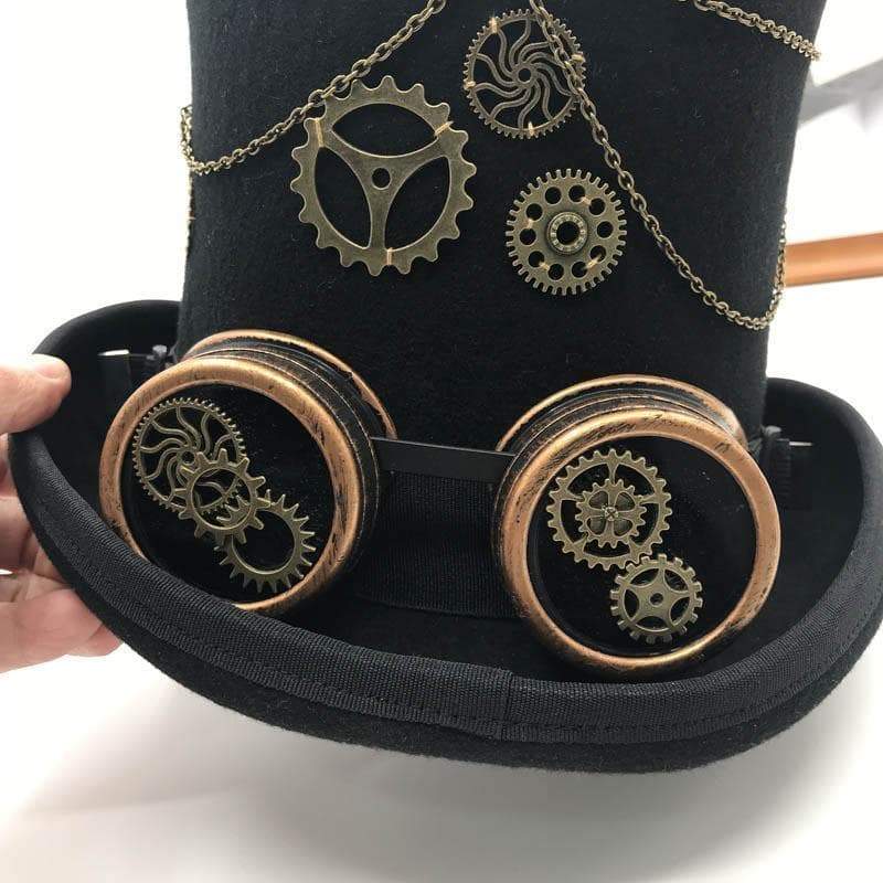Chapeau Haut de Forme Homme - Steampunk Style-Passion Steampunk