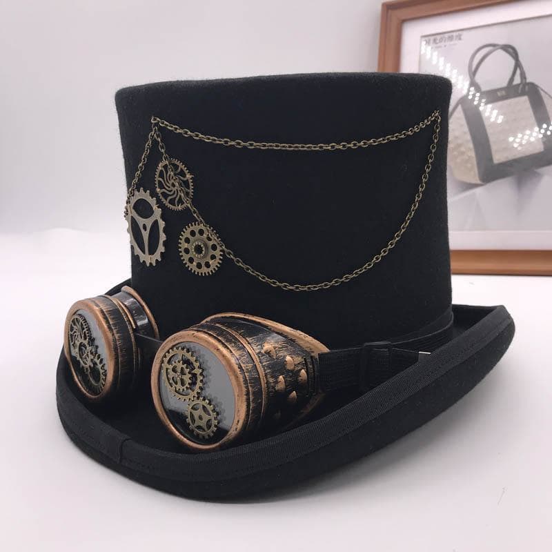Chapeau Haut de Forme Homme - Steampunk Style-Passion Steampunk
