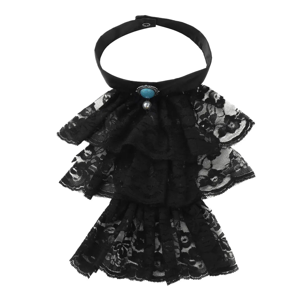 Col Jabot Femme Amovible-Passion Steampunk
