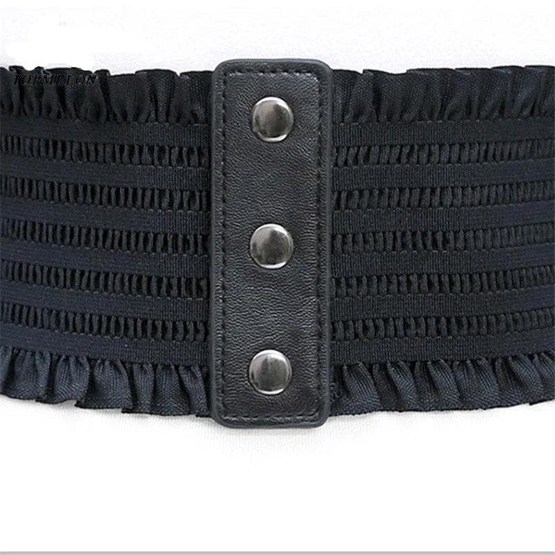 Corset Serre Taille Noir-Passion Steampunk