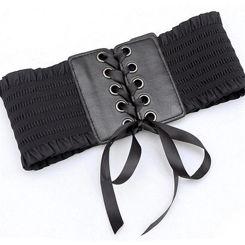 Corset Serre Taille Noir-Passion Steampunk