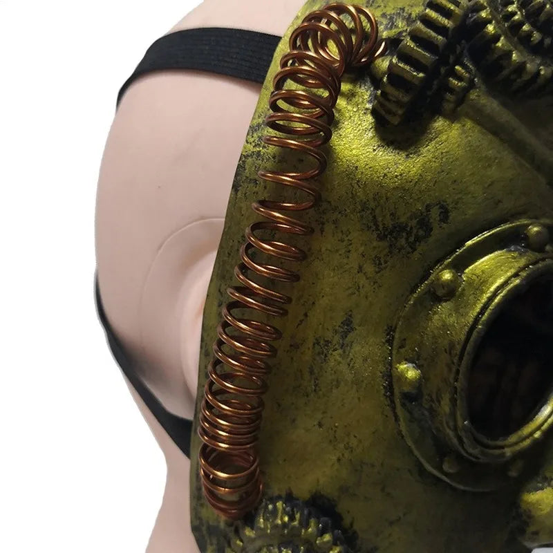 Demi Masque Carnaval Homme - Masque Robot Steampunk-Passion Steampunk