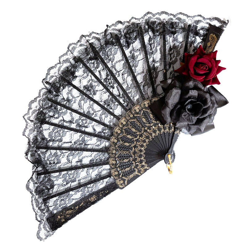 Eventail Gothique Romantique-Passion Steampunk