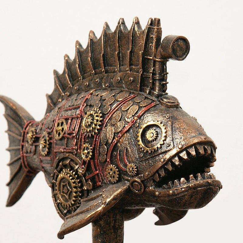 Décoration Steampunk - Piranha Mécanique-Passion Steampunk