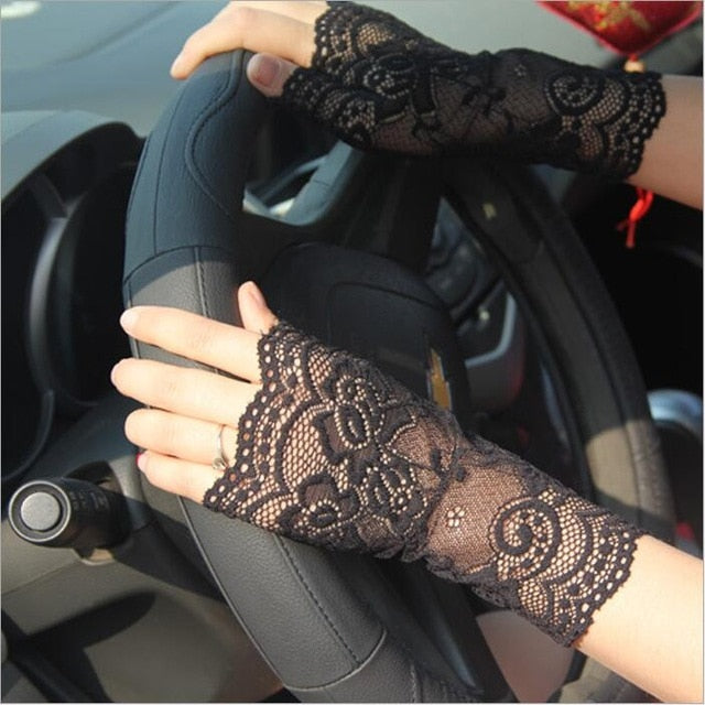 Gant Mitaines Dentelle - Morticia-Passion Steampunk